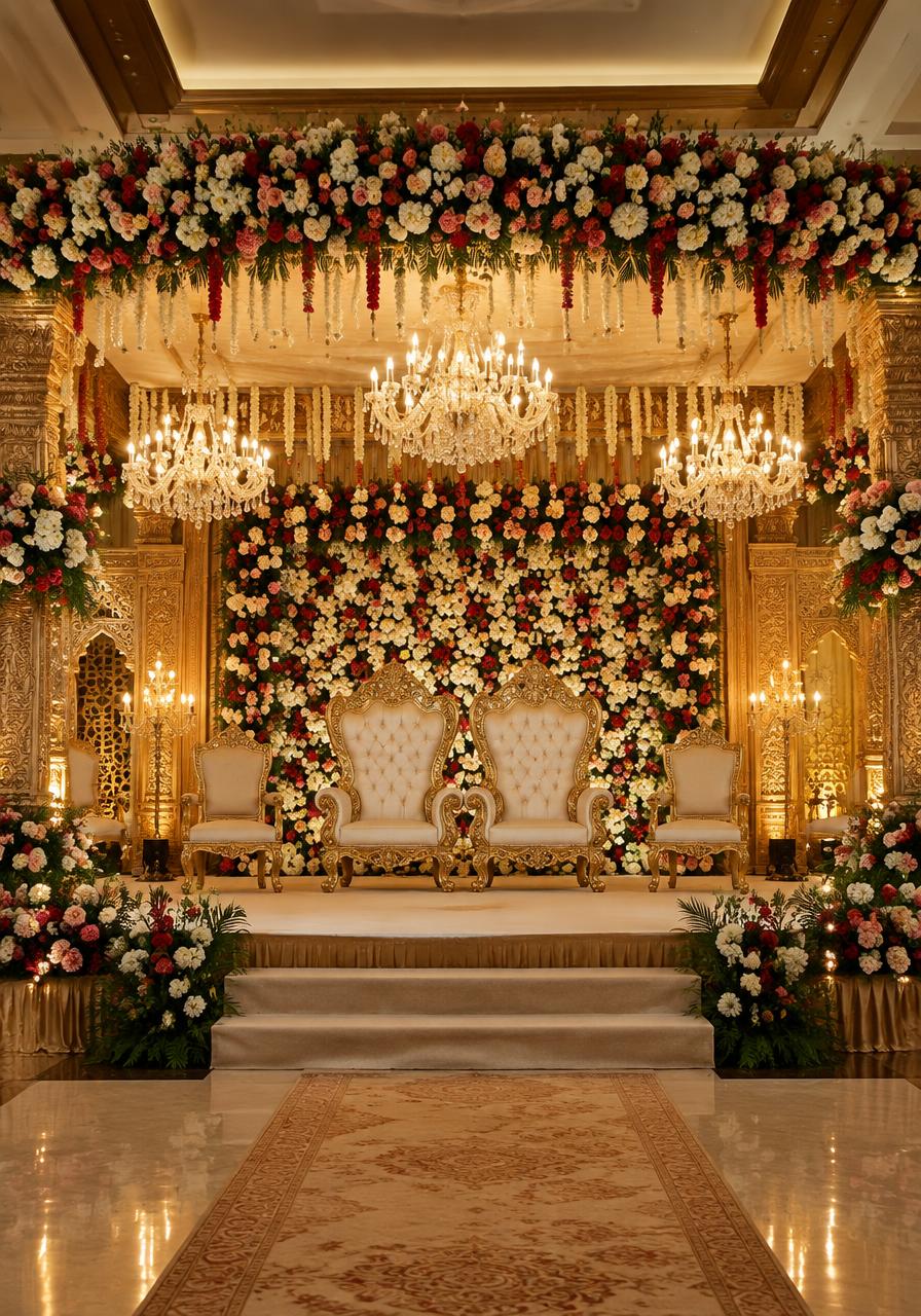 Grand stage setup by Shri Swami Events